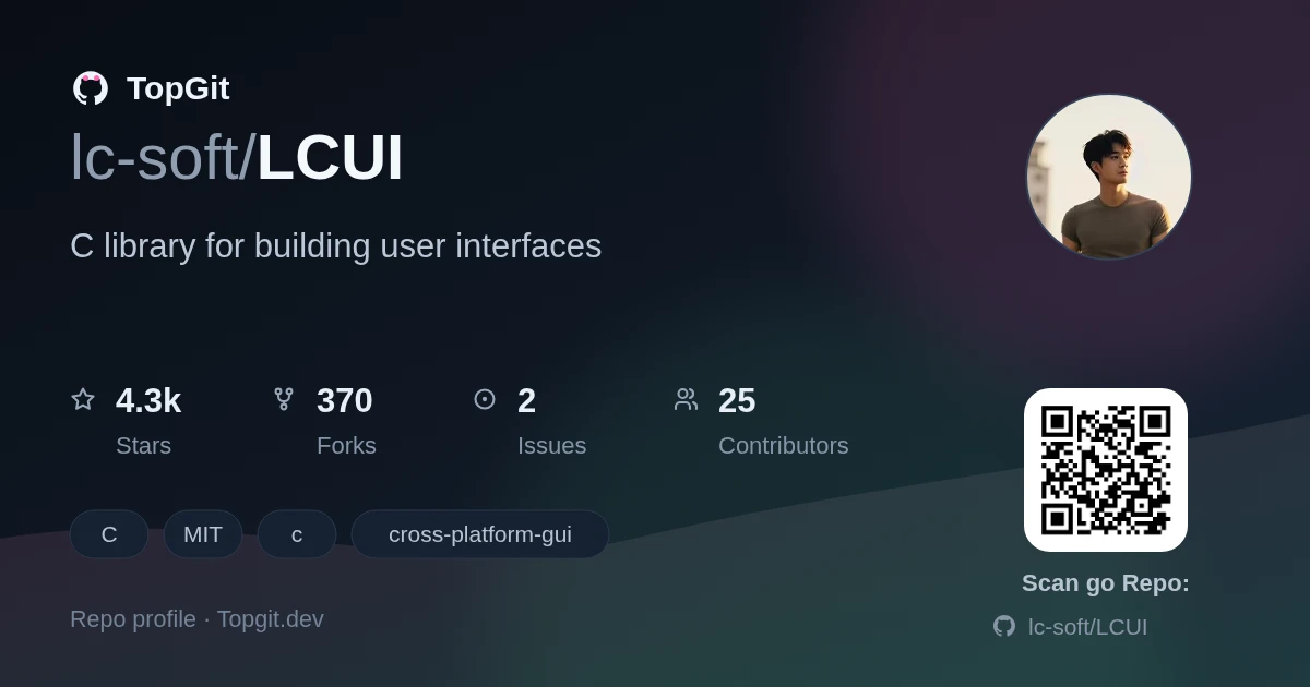 TopGit repo profile image for lc-soft/LCUI