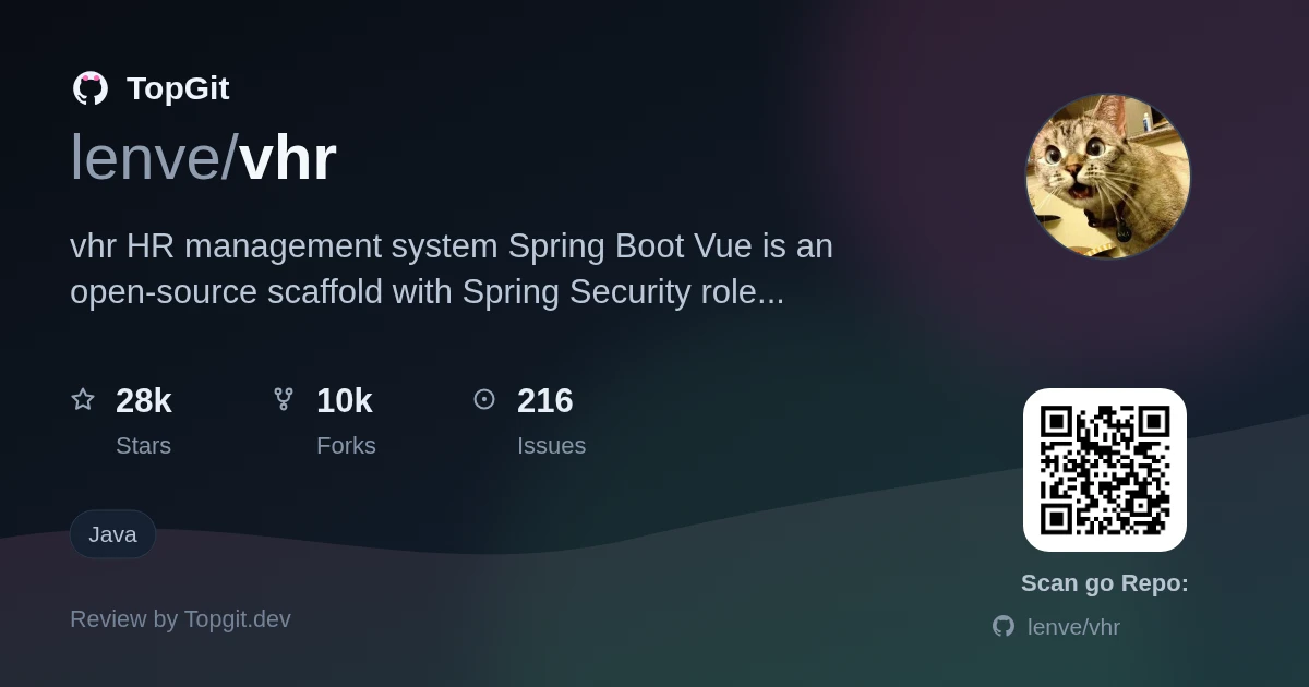 TopGit review image for lenve/vhr
