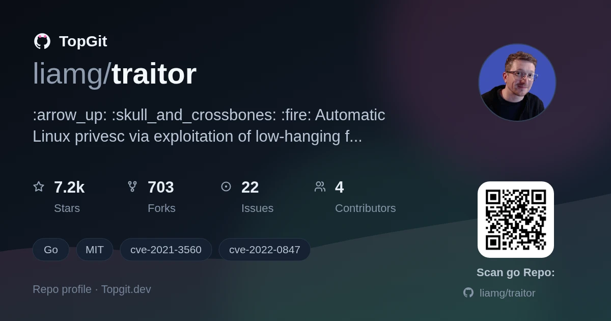 TopGit repo profile image for liamg/traitor