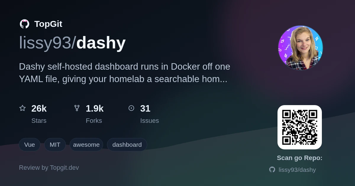 TopGit review image for lissy93/dashy