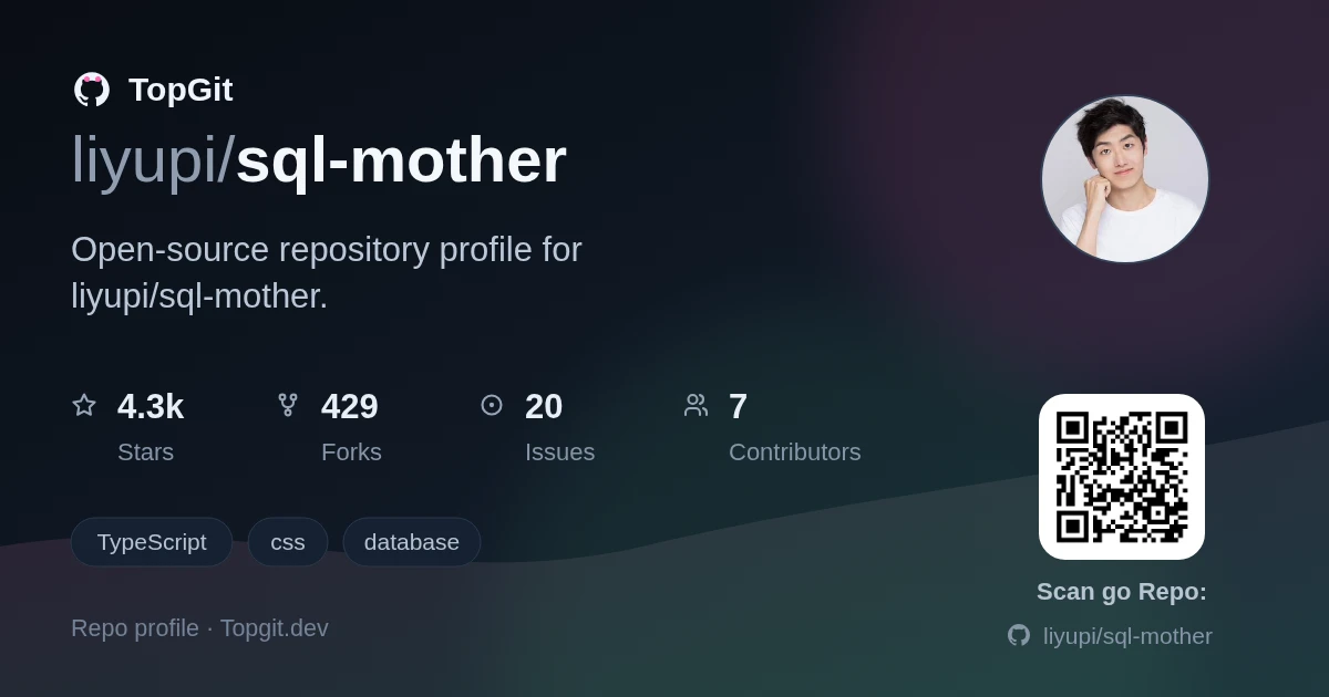 TopGit repo profile image for liyupi/sql-mother