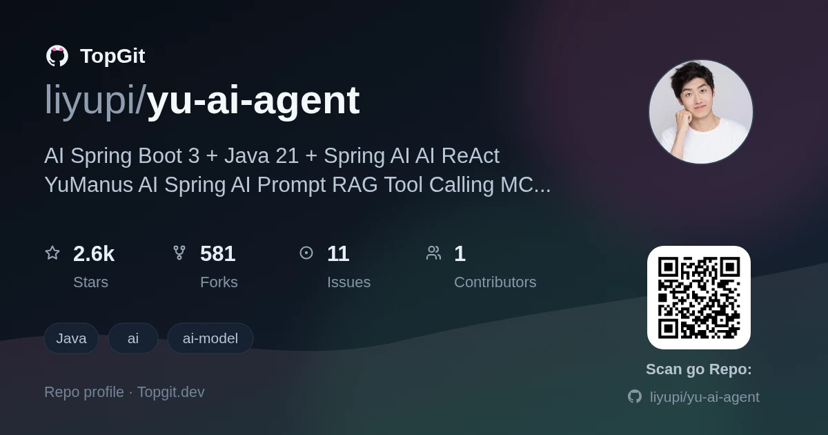 TopGit repo profile image for liyupi/yu-ai-agent