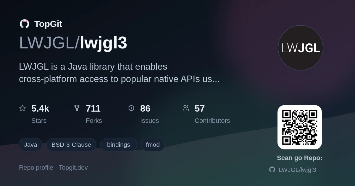 TopGit repo profile image for LWJGL/lwjgl3