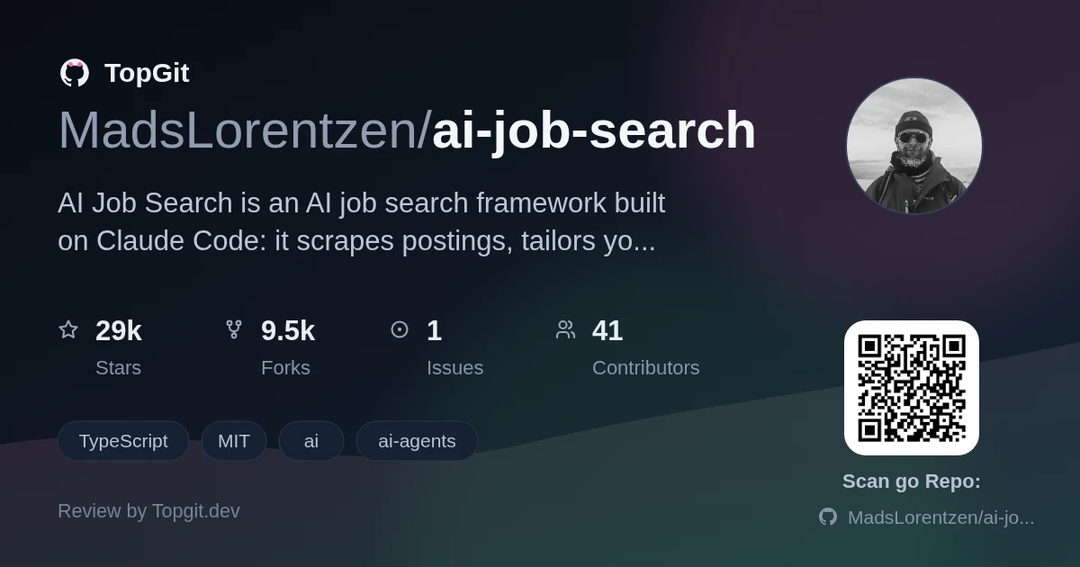 TopGit review image for MadsLorentzen/ai-job-search