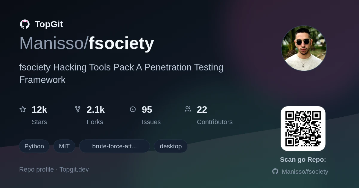 TopGit repo profile image for Manisso/fsociety