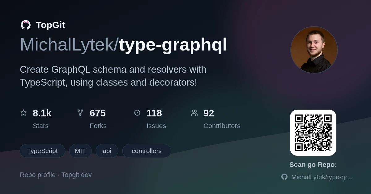 TopGit repo profile image for MichalLytek/type-graphql