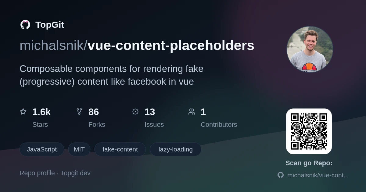 TopGit repo profile image for michalsnik/vue-content-placeholders