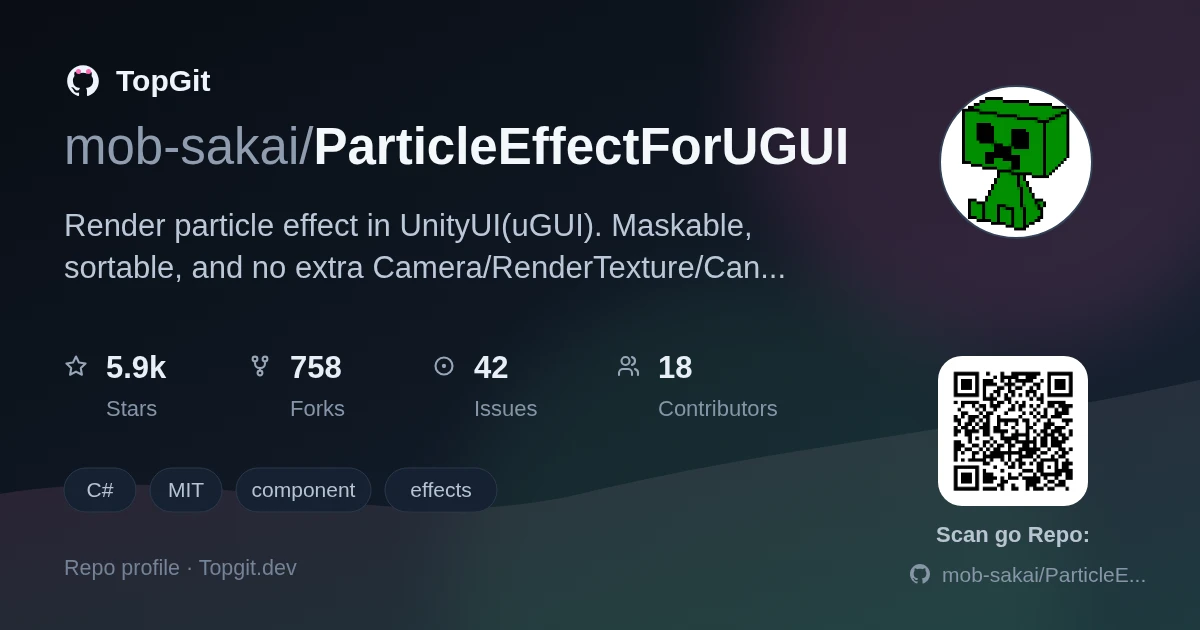 TopGit repo profile image for mob-sakai/ParticleEffectForUGUI