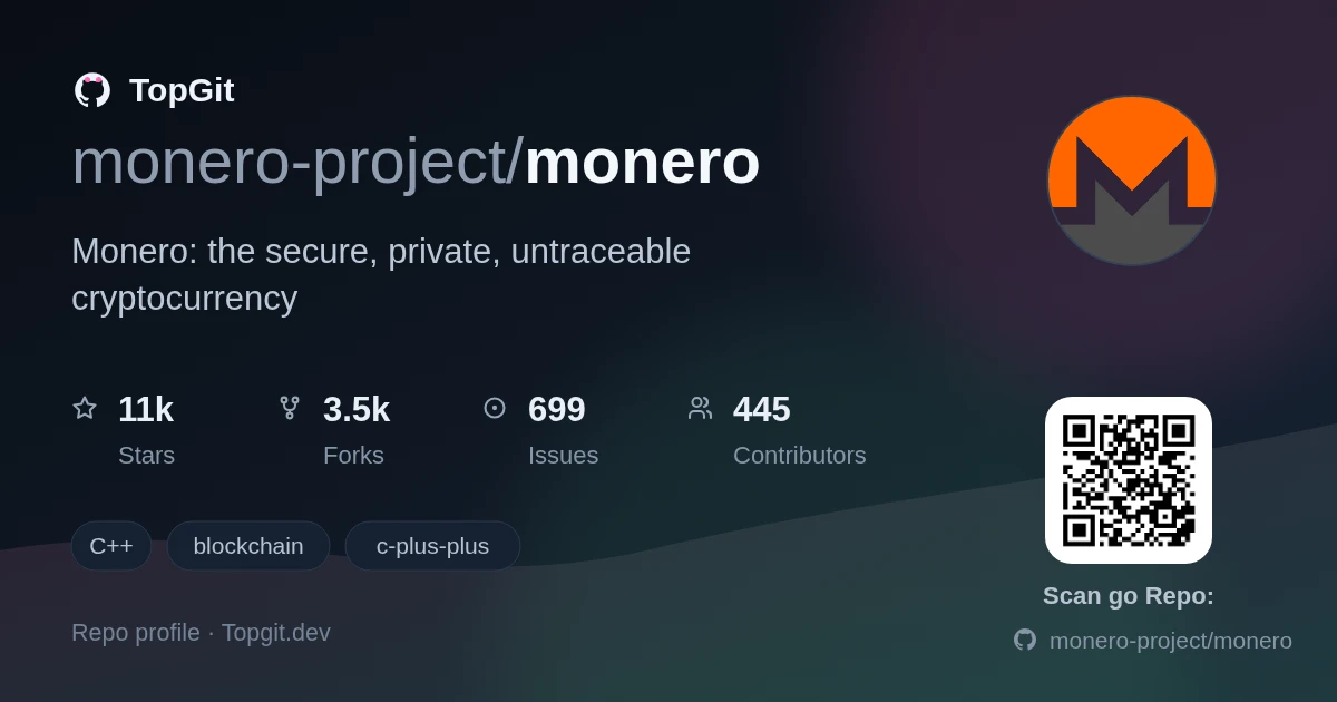 TopGit repo profile image for monero-project/monero