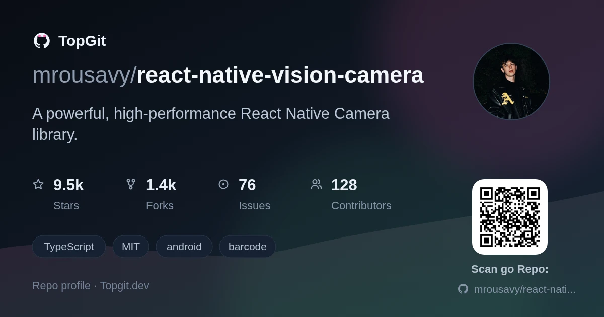 TopGit repo profile image for mrousavy/react-native-vision-camera