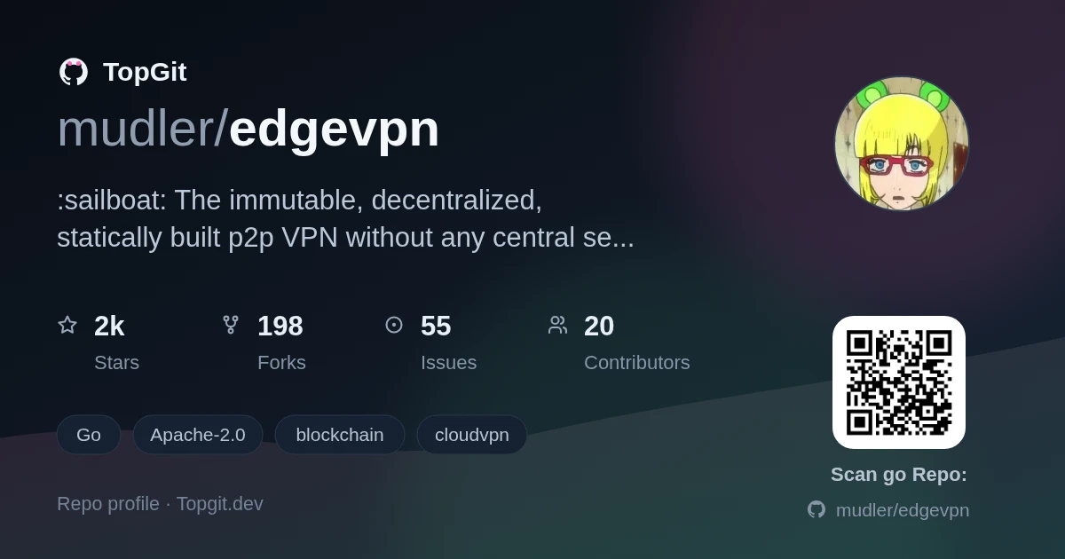 TopGit repo profile image for mudler/edgevpn