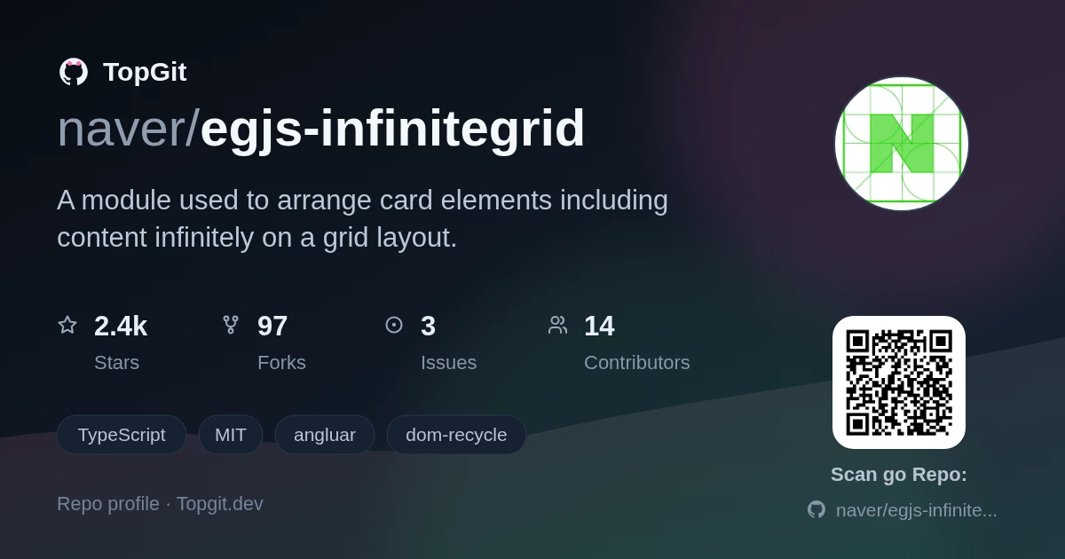 TopGit repo profile image for naver/egjs-infinitegrid