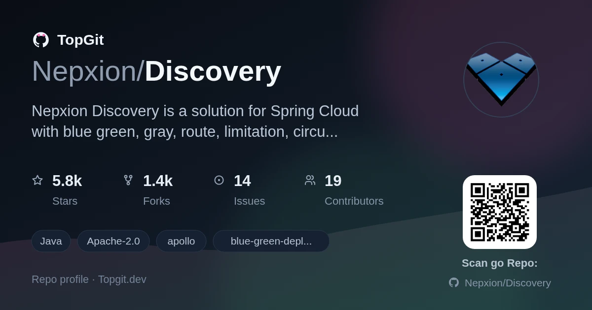 TopGit repo profile image for Nepxion/Discovery