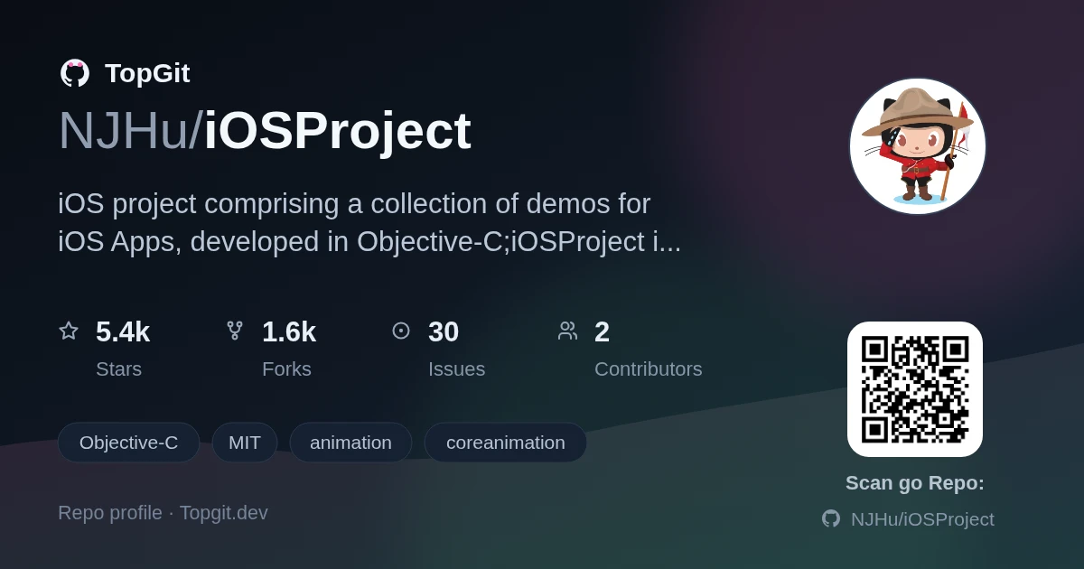 TopGit repo profile image for NJHu/iOSProject
