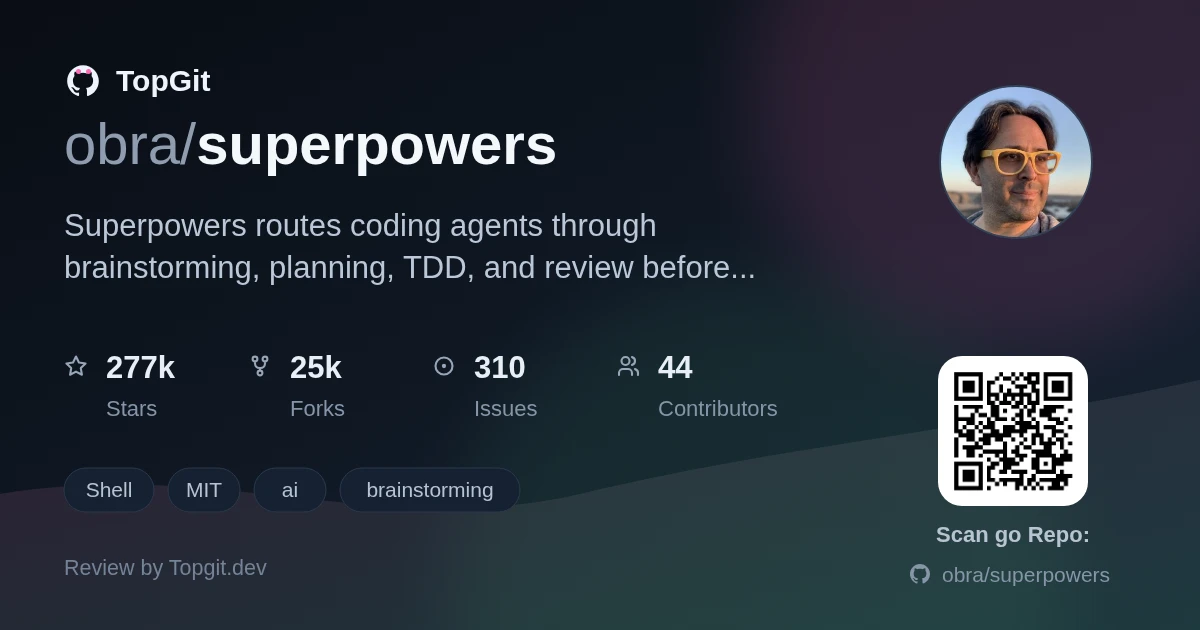 TopGit review image for obra/superpowers