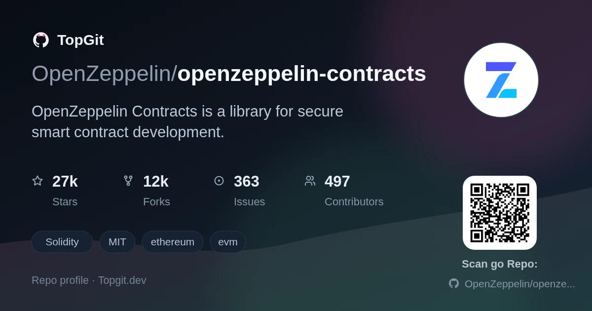 TopGit repo profile image for OpenZeppelin/openzeppelin-contracts