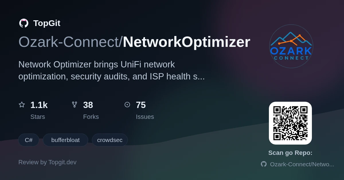 TopGit review image for Ozark-Connect/NetworkOptimizer
