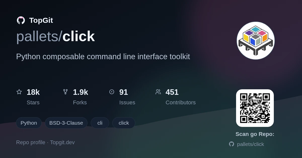 TopGit repo profile image for pallets/click