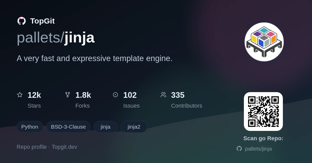 TopGit repo profile image for pallets/jinja