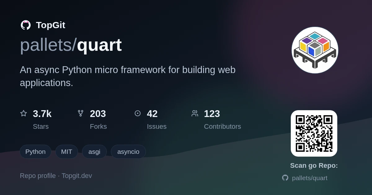 TopGit repo profile image for pallets/quart
