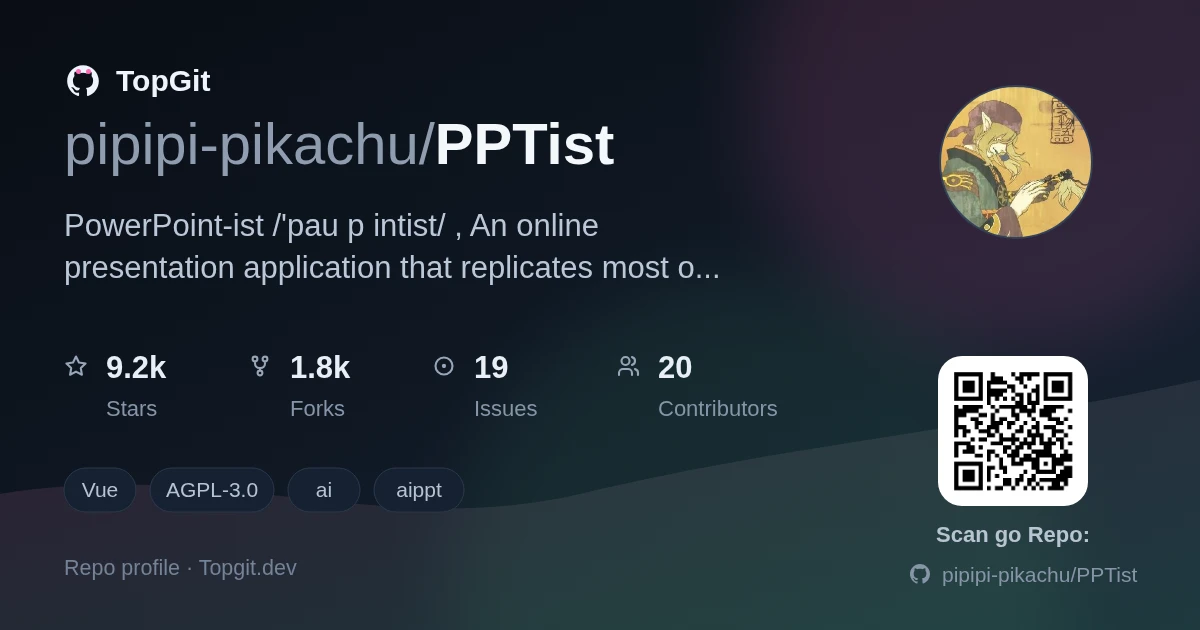 TopGit repo profile image for pipipi-pikachu/PPTist