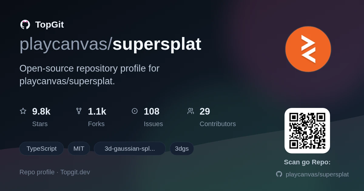 TopGit repo profile image for playcanvas/supersplat
