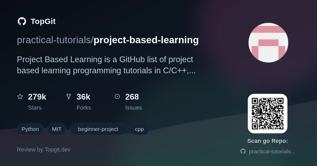 TopGit review image for practical-tutorials/project-based-learning