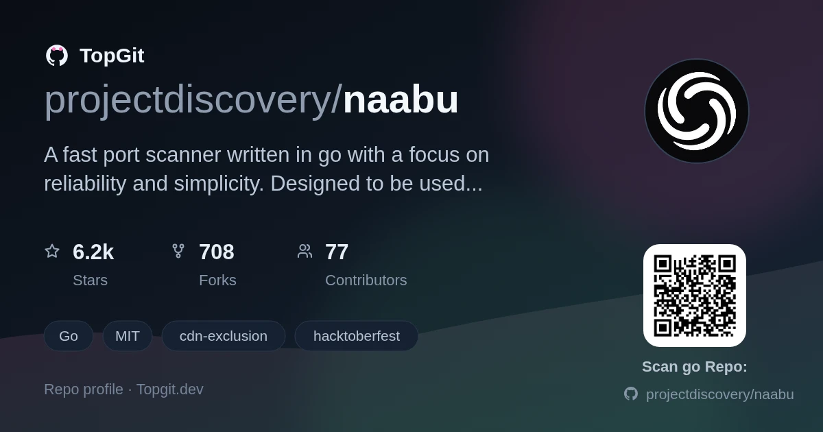 TopGit repo profile image for projectdiscovery/naabu