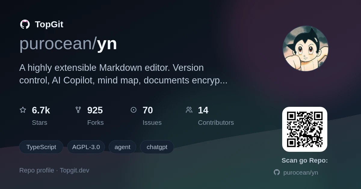 TopGit repo profile image for purocean/yn