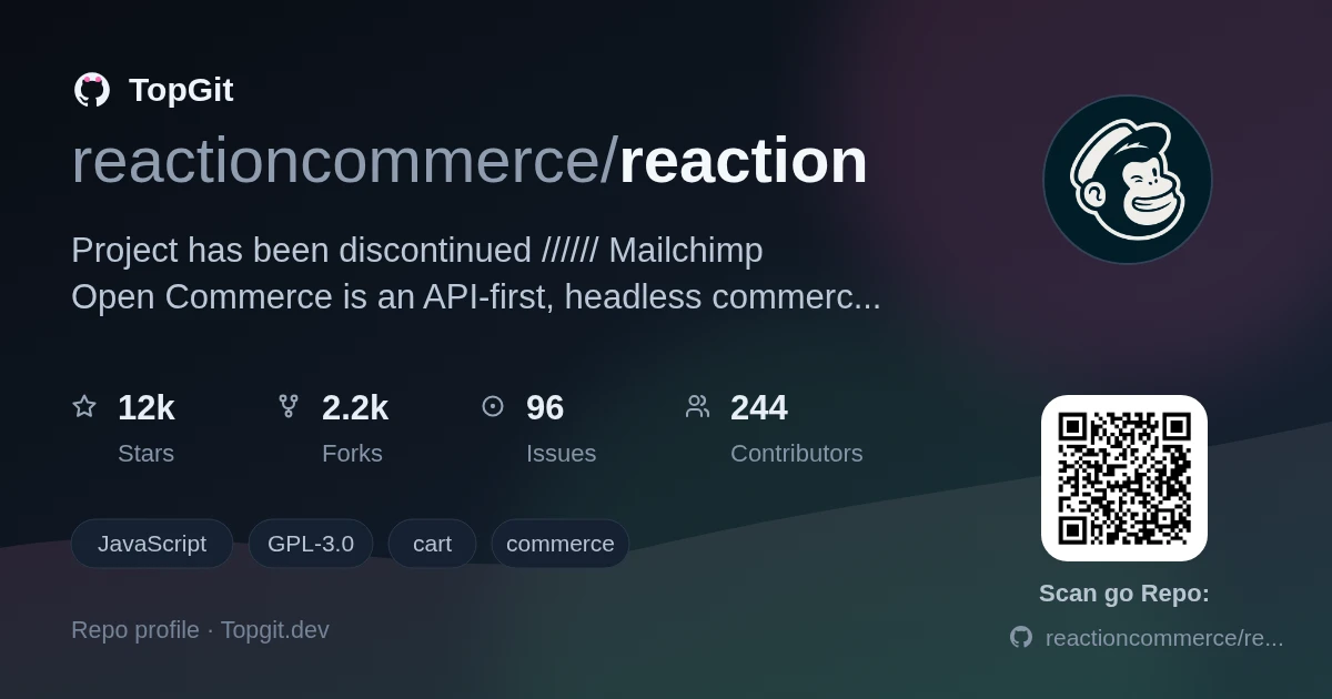 TopGit repo profile image for reactioncommerce/reaction