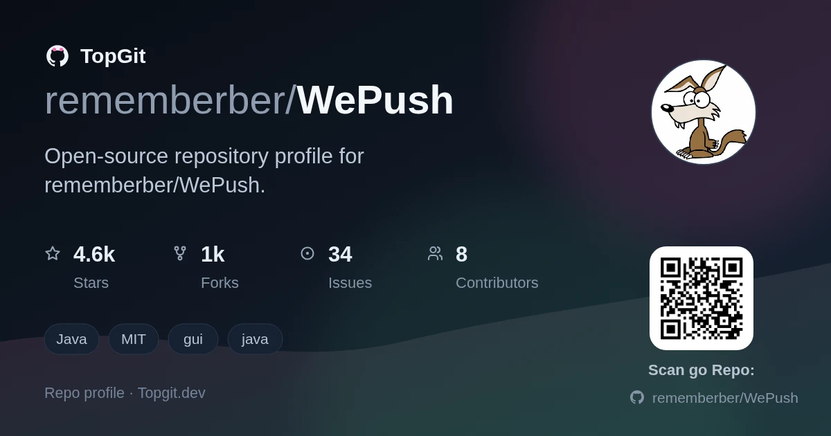 TopGit repo profile image for rememberber/WePush