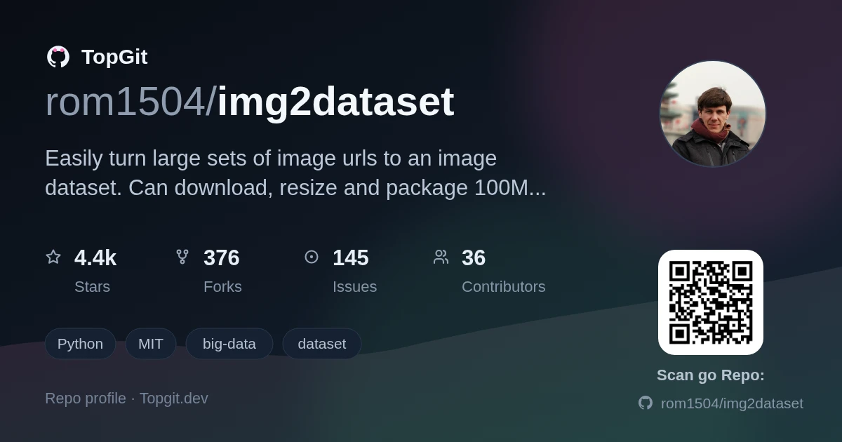 TopGit repo profile image for rom1504/img2dataset