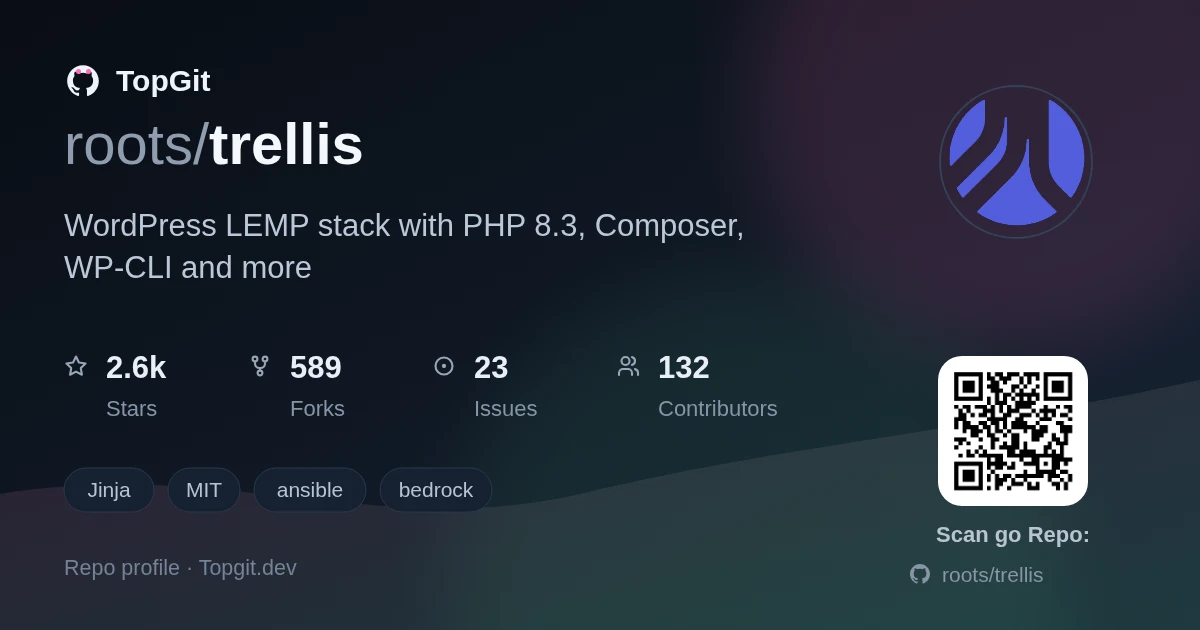 TopGit repo profile image for roots/trellis