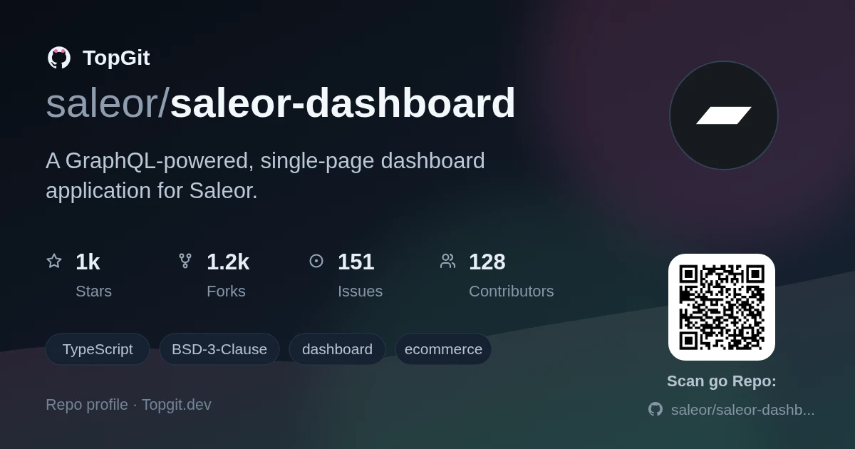 TopGit repo profile image for saleor/saleor-dashboard