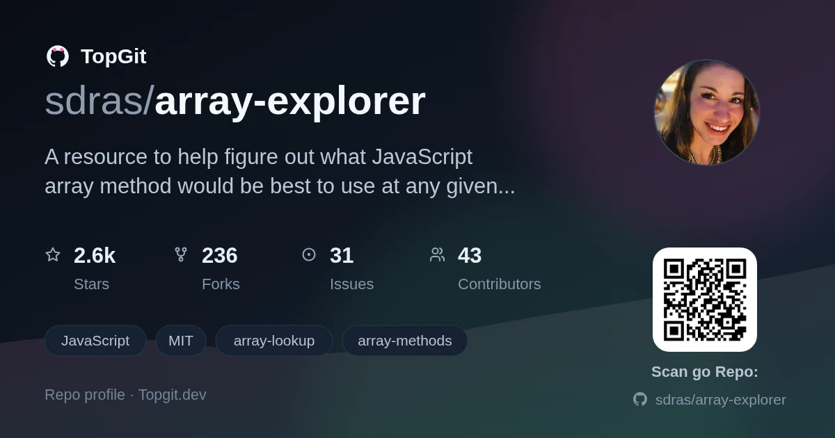 TopGit repo profile image for sdras/array-explorer
