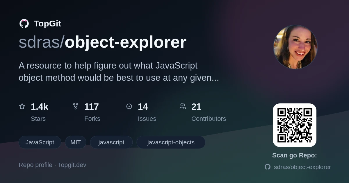 TopGit repo profile image for sdras/object-explorer
