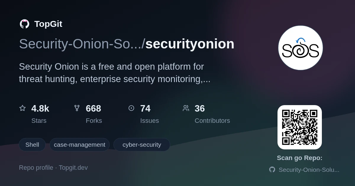 TopGit repo profile image for Security-Onion-Solutions/securityonion