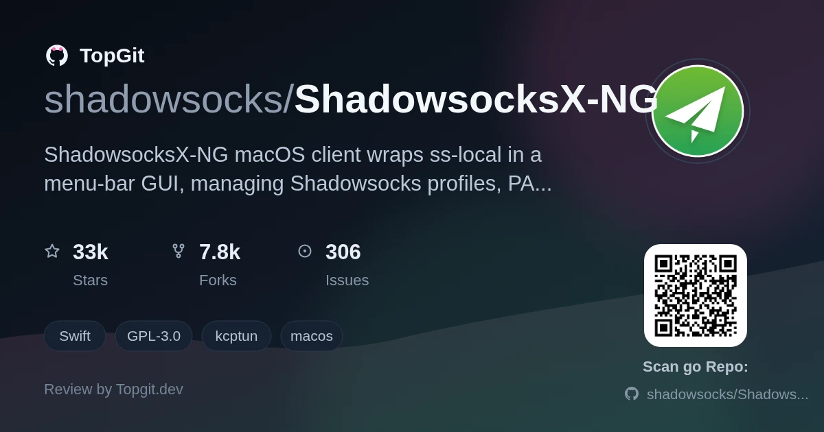 TopGit review image for shadowsocks/ShadowsocksX-NG