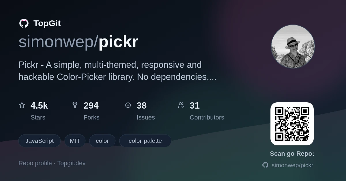TopGit repo profile image for simonwep/pickr