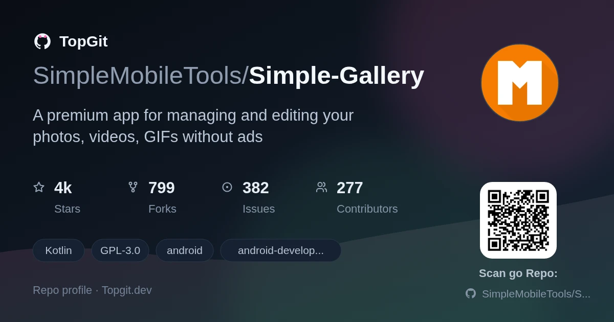 TopGit repo profile image for SimpleMobileTools/Simple-Gallery