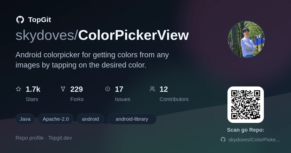 TopGit repo profile image for skydoves/ColorPickerView