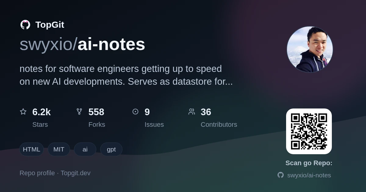 TopGit repo profile image for swyxio/ai-notes