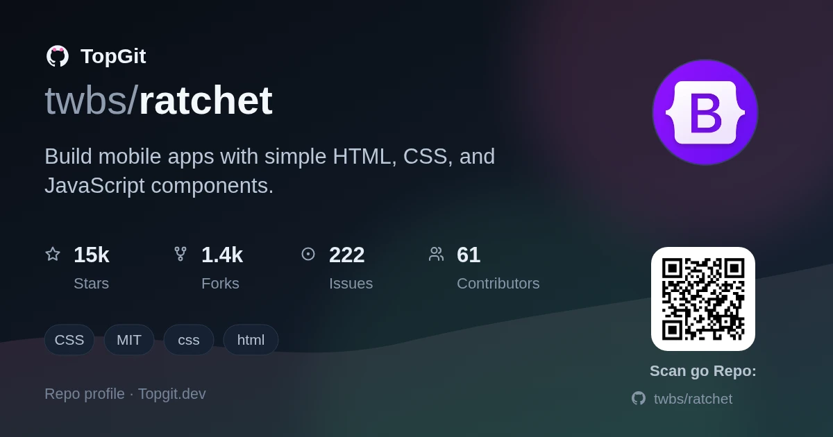 TopGit repo profile image for twbs/ratchet