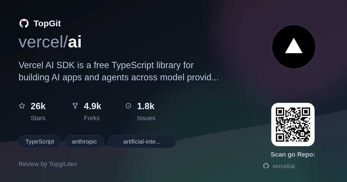 TopGit review image for vercel/ai