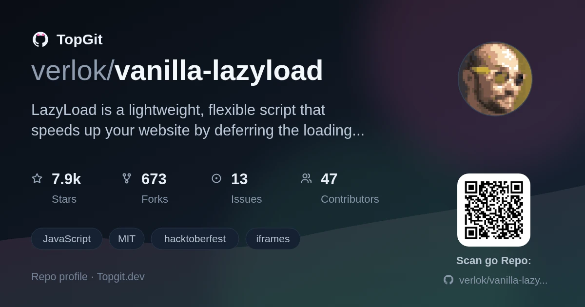 TopGit repo profile image for verlok/vanilla-lazyload