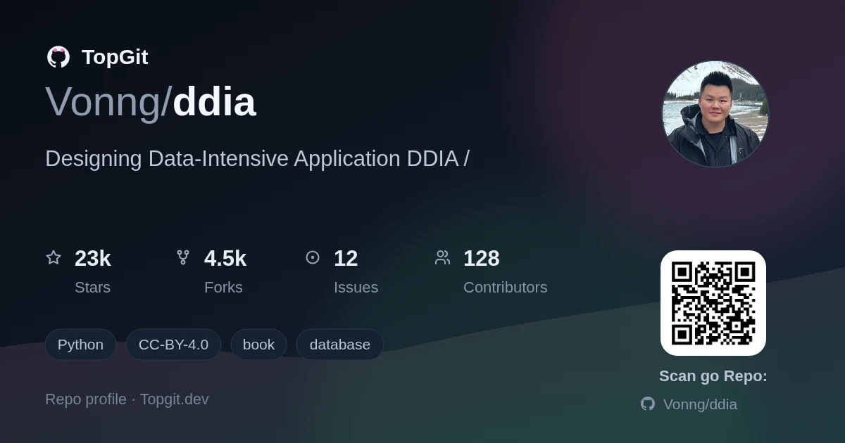 TopGit repo profile image for Vonng/ddia