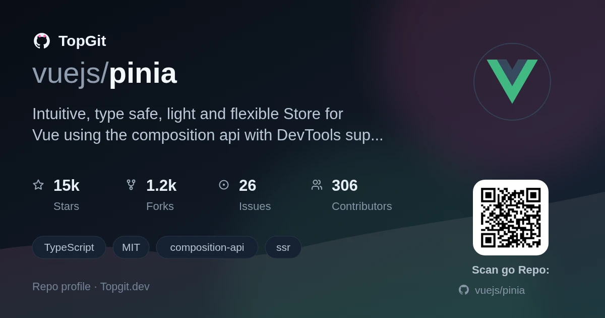 TopGit repo profile image for vuejs/pinia
