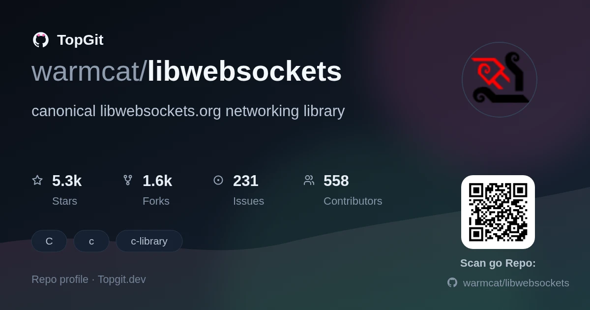 TopGit repo profile image for warmcat/libwebsockets