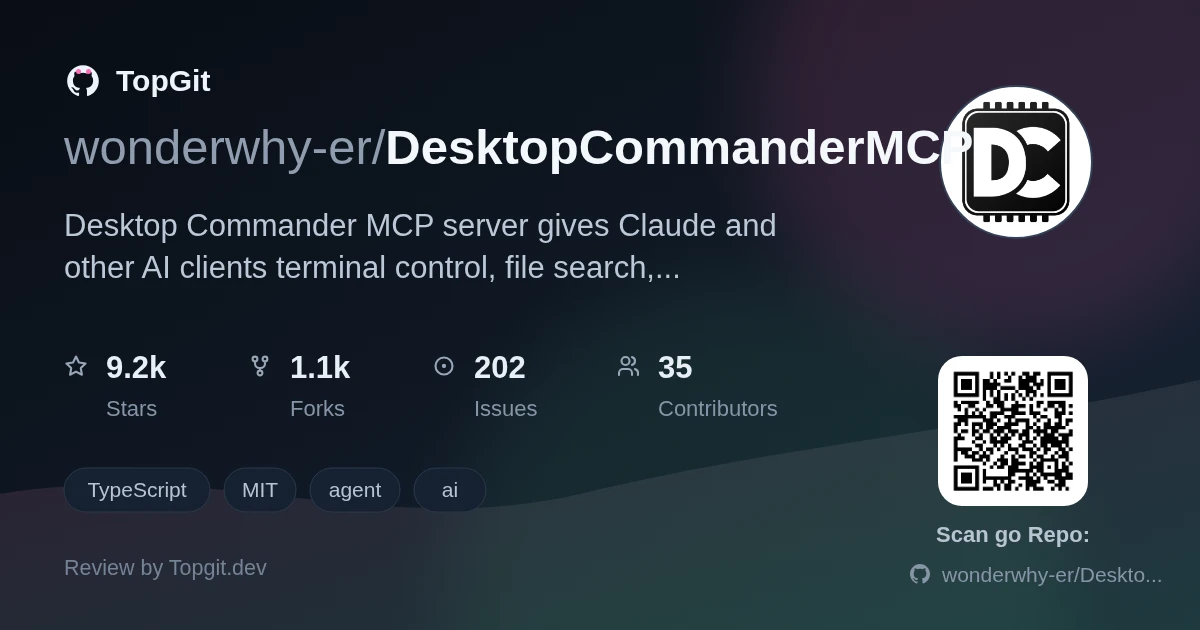 TopGit review image for wonderwhy-er/DesktopCommanderMCP