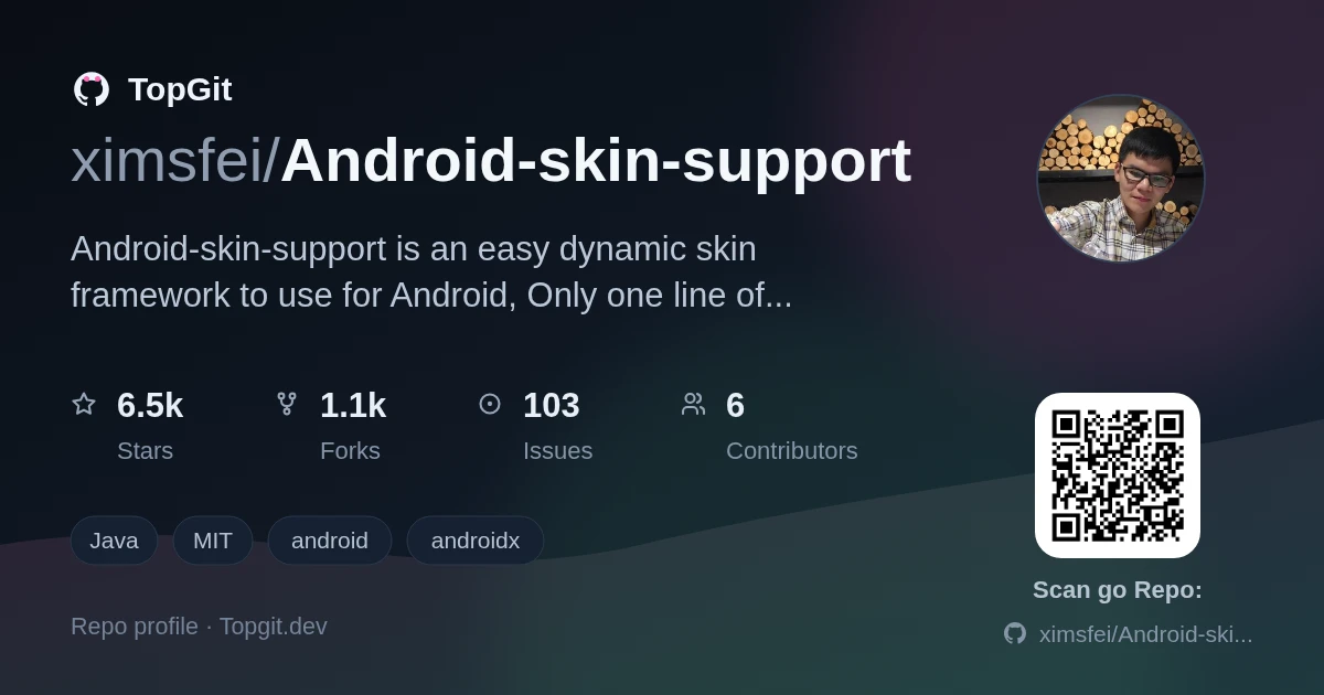 TopGit repo profile image for ximsfei/Android-skin-support